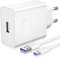 40W SuperCharge Caricabatterie per HUAWEI HONOR Magic 6 Lite 90 Lite 200 Lite X8a X8b, Cavo di ricarica USB C Adattatore di alimentazione per HONOR Magic 6 5 4 3 Lite Pro per HONOR 90 70 Lite X8b X9b