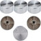 6 Piezas Perilla de Metal 6mm Gas Botones Mandos Cocina Gas Botones Universal de Interruptor, Perillas para Cocinas/Cocina de Gas/Horno Estufa