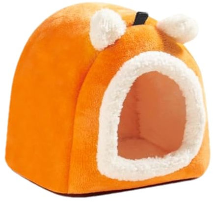 Vllold Chinchilla-Haus, bequemes Baumwoll-Kleintierhaus, Kleintierkäfig-Zubehör, niedliches Haustierhaus in Bärenform für Igel, Hamster, Chinchilla