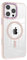 N NEWTOP Cover CV44 Compatibile Apple iPhone 15, Custodia Case TPU Rigida e Morbida Bordi Colorati Retro Trasparente Ricarica Wireless Hard Case Posteriore Anti Urto Cromata Pulsanti (Rosa)