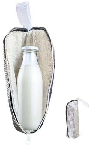 per bottiglia d'acqua – isotermica, borsa termica | portabicchieri in alluminio, borsa per bevande | portabicchieri, frigo portatile | riutilizzabile, protezione pratica