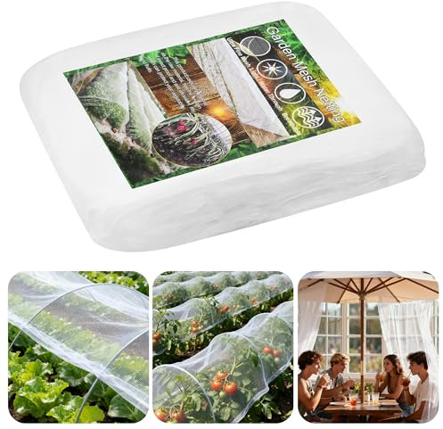 Filet Anti Insecte,Filet Anti Insecte pour Potager,Filets pour Jardin,pour la Protection des légumes, des Fruits et des Fleurs (3 x 6m)