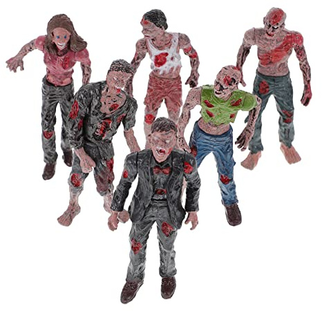 BESPORTBLE 12 Piezas Muñecos Zombies Estáticos de Plástico Seguro para Juguetes de Halloween y Diario
