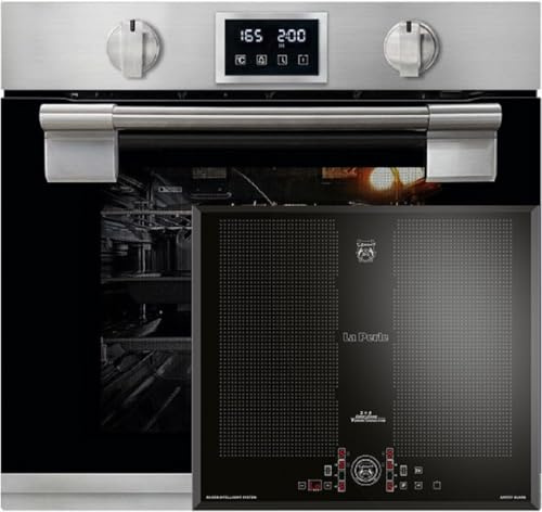 Kaiser Kit de four encastrable autonome, en métal massif, 79 l, avec plaque de cuisson à induction, 60 cm, zone libre, avec 2 zones à induction Flex EH 6337 + KCT 61 FI