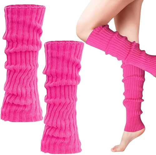 WANGWANG Sexy Damen Atulpen Grün, Beinstulpen Damen für 80er 90er Jahre Kostüme zu Motto Partys, Neon Strümpfe für Fasching Karneval | Tanzen Aerobic Kostüm Accessoires