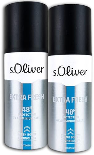 2 er Pack S.Oliver EXTRA FRESH Deospray Deodorant 2 x 150 ml (2)
