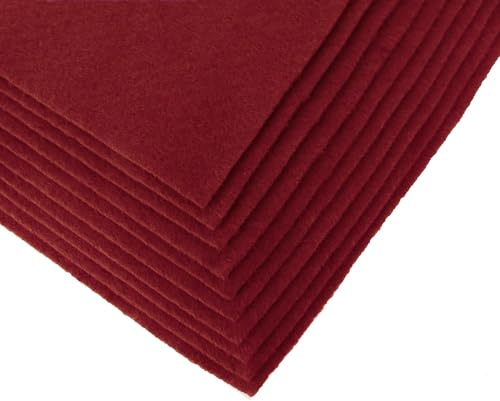 maDDma Bastelfilz Bögen 10er-Pack Flex Filz DIN A4, Stärke 1,5-2mm, Filzplatte, 50 Farben