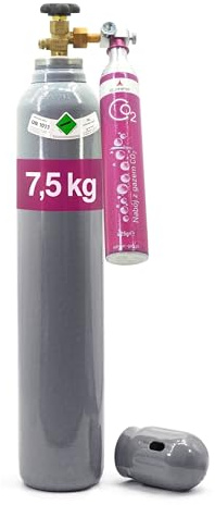 Bestschweissen.de Juego de adaptadores de transferencia para SodaStream, incluye botella de CO2 (3,7 kg/5 kg/7,5 kg) con tubo ascendente y recambio de cilindro de CO2 Rosa Quick Connect, compatible