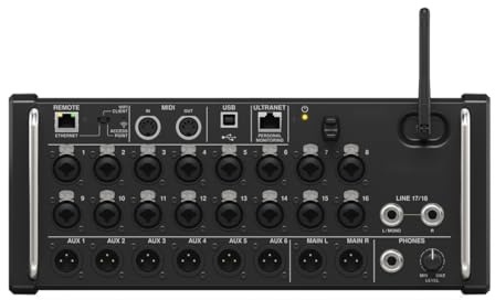 DJ-Mixer, XR18/MR18 Professioneller Digitalmixer zur Rackmontage Eingebauter WLAN-DSP-Mixer DJ-Aufnahmestudio mit USB-Recorder