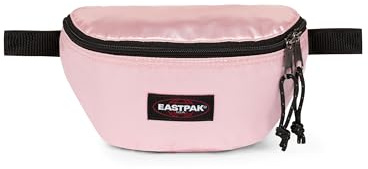 EASTPAK Springer Gürteltasche — kompakte Hüfttasche mit sicheren Reißverschlussfächern und verstellbarem Gürtel, 2 L Fassungsvermögen, 16.5 x 23 x 8.5 cm — satiniertes Rosa