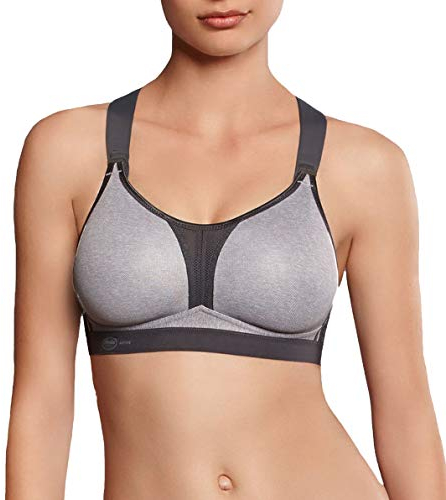Anita Active Damen Sport-BH X-Back, Grau (Heather Grey 254), 85F (UK: 38F)