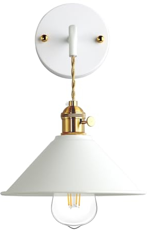 Azanaz Vintage Wandlampe Reto Wandleuchte E27 Antik Wandlicht Metall Spiegelleuchte Spiegellampe Flurlampe Wandbeleuchtung für Wohnzimmer Schlafzimmer Flur Balkon Garten Treppen