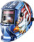 DEKO Casco Aquila Blu per saldatura ad energia solare Cappuccio oscurante automatico con gamma di tonalità regolabile 4/9-13 per Mig Tig Arc Welder Mask