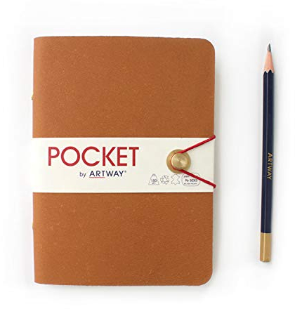 Artway 2302936 Reisetagebuch, Leder, Braun