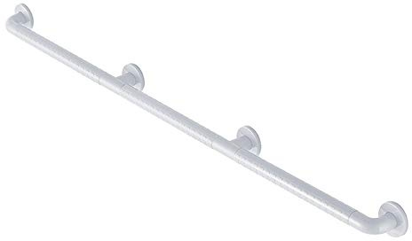 GAIGAI Bagno Corrimano, Acciaio Inossidabile Scala Corrimano, nelle Aree Pubbliche per Gli Anziani Maniglia Barriera di Sicurezza Gratuito, Manico Antiscivolo per La Toilette,Bianca,130cm