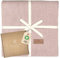 DIKOS® Babydecke GOTS *100%* Bio Baumwolle Altrosa | Neugeborenen Baby Decke | Strickdecke mit Bordüre ganzjährig | Kuscheldecke Strickdecke Kinderwagen | Erstausstattung Geschenk zur Geburt Mädchen