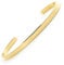 BERGERLIN Schlichter Armreif aus Edelstahl in Gold
