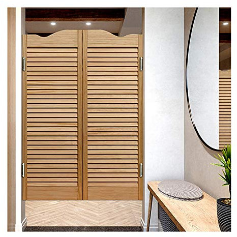 GDMING Porte Battante, Portes De Café, Persiennes Porte De Saloon Western avec Comprend des Charnières, Style De Balançoire Décoration pour Bar/Pub, Taille Personnalisable