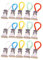 XINGSUI Clip de Almacenamiento de Toalla de Cocina de Metal de 15 Piezas, Clip de Toalla de Color, Clip de Tela para Colgar, Clip de Toalla de té, Clip de Toalla de Playa, para Cocina y baño