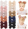 Jollybows 20pzas Lazos Pelo Niña, 8,9cm Lazos de Coletas Completamente Forrados Pinza Accesorios para Cabello para Niños Pequeñas Niñas