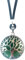 ASTER ALHELÍ - Colgante Arbol de la Vida Mujer Hombre zamak bañado en Plata - Collar Piedra Natural Colores Amuleto Protección - Ideal para Regalo (Aventurina verde)