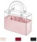 DGAZ Handtasche Tasche Organizer, Seide Tasche Innentasche für Lady Dior, Seidige Berührung Taschenorganizer Shaper Einsatz (Rosa, Lady Dior Medium)