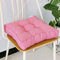 Lukery Stuhlkissen rutschfeste, Waschbare Leinen Weiche Sitzkissen Komfort Stuhlauflage als Stuhl Kissen für Outdoor & Indoor Gartenstuhl, Küche oder Esszimmerstuhl (50x50x9cm,Rosa)
