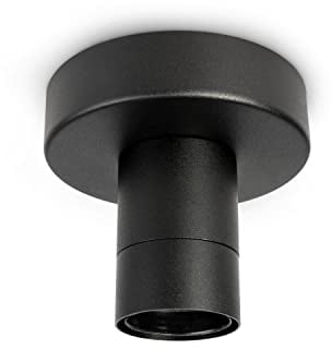 Paco Home Deckenlampe Pendellampe Kompatibel Mit Lampenschirm Hängelampe Lampenaufhängung E27 Textilkabel Kürzbar Fassung 1-Flammig Schwarz