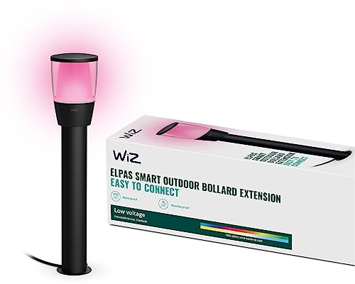 WiZ Tunable White and Color LED Außenleuchte Elpas, dimmbar, warm- bis kaltweiß, 16 Mio. Farben, smarte Steuerung per App/Stimme über WLAN, Erweiterung