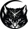 Instant Karma Clocks ➤ Katze ➤ Wanduhr aus Vinyl Katzenmotiv und Tiermotiven Haustiere Katzen
