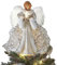 JTBDWOSK Weihnachtsengel Baumspitze | Engel Weihnachtsbaum Topper | Beleuchteter Engel Baumkrone | Engelsfiguren Baumkrone Für Weihnachtsbaumschmuck, Weihnachtsfeierzubehör,Weiß