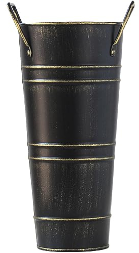 COHEALI Regenschirmständer Schirmständer Hohe Vase Blumenvase Schirmhalter Metall Regenschirmhalter Blumeneimer Indoor Regenschirm Rack Aufbewahrung für Eingang Flur Zuhause Büro