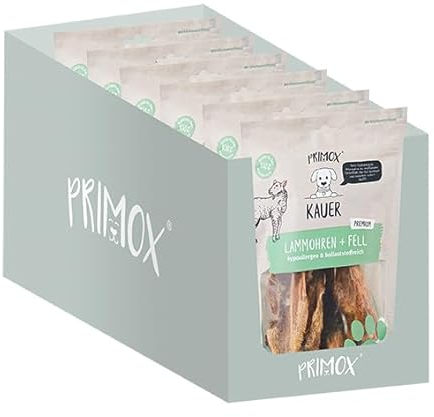 PRIMOX® Lammohren mit Fell, 6 x 100 g