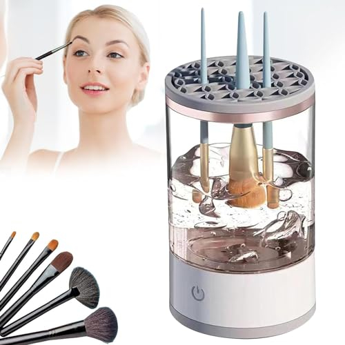 Kidmis Electric Makeup Brush Cleaner, Portable USB Machine for Washing and Drying Most Size Brushes, Tool Set for Women Wife (1pc)