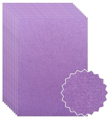 ASENME Grober Karton zum Basteln, 250 Gramm, Lila Textura (Lila, A4 / 30 Einheiten)