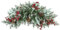 SHACOS Weihnachskranz Tür 65 cm, Weihnachten Swag, Tannenkranz Künstlich, Weihnachtsdeko Kranz, Weihnachtsgirlande, Türkranz, Wandkranz, Weihnachten Dekokranz für Haustür, Wand, Fenster
