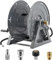 M MINGLE Pressure Washer Hose Reel 300ft, Heavy Duty Hose Reel, Manual Crank Power Washer Hose Reel with Swivel Arm, Wall/Floor/Truck Mounted, 4000 PSI