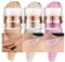 Beauty Searcher Schimmernder Highlighter-Puderstift für Gesicht und Körper, aufhellender, konturierender Hochglanz-Glitzerpuder Highlight-Make-up-Puder-Rouge (#B Set)