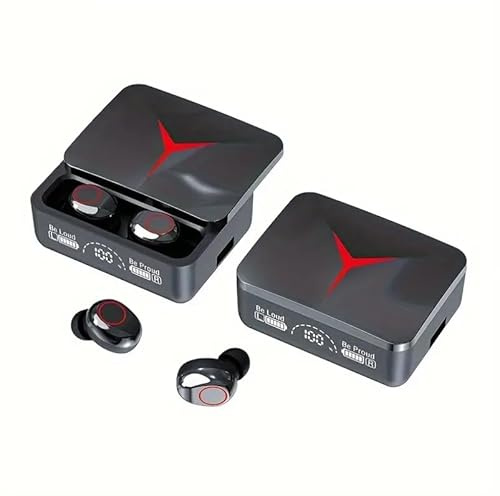 m90pro Bluetooth 5.3 kabellose In-Ear-Kopfhörer, Schwarz, 20 kHz Stereo, M90 Pro, 50-mAh-Akku, In-Ear-Kopfhörer mit Mikrofon, USB-C-Schnellladung, Gaming, Sport