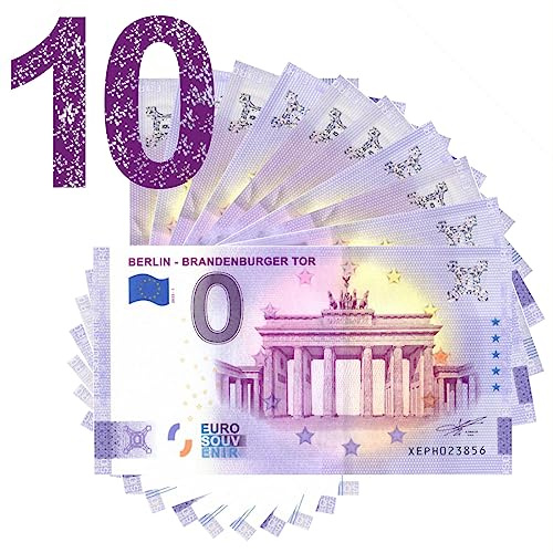 10 unterschiedliche 0 Euro Scheine unserer Wahl · 10x Souvenir o Null € Souvenirschein · 10 x 0 Euro Schein
