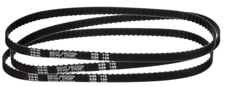 QUARKZMAN 3 Stück 210XL037 Zahnriemen Gummizahnriemen Keilriemen 105 Zähne 10mm Breite 5,08mm Steigung Gummi Zahnriemen Antriebsriemen 3D-Drucker Zahnriemen Schwarz