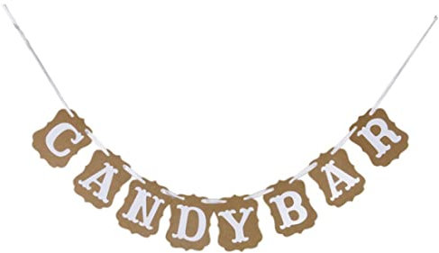 Candy Bar Bunting Flags Bannerschild für DIY Hochzeits Geburtstag Engagement Props Party Rezeption Buffet Lieferungen Dekorationen Banner