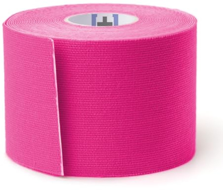PHARMA+SPORT Nastro Kinesiologico PHYSIOKIN – Tape Professionale 5cm x 5m Elastico Taping Neuromuscolare, Traspirante, 10 Colori Sport, Riabilitazione e Fisioterapia (Fucsia/Rosa, 1, unità)