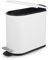 Beldray Bathroom Pedal Bin – 5 Litre Small Toilet Bin, Soft Closing Lid, D-Shaped Sanitary Waste Bin for Bedroom, Office, Kitchen, Powder-Coated Finish, Space-Saving, White