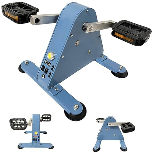 Generatore di corrente per bicicletta, manovella e generatore a pedale con interfaccia USB e uscita DC 1-35 V per una generazione di energia ecologica