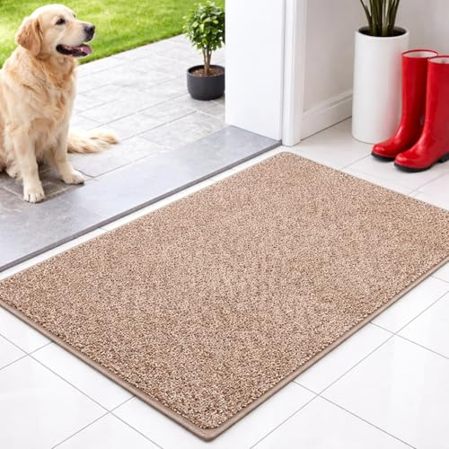 Floordirekt Schmutzfangmatte innen 60 x 150 cm - Braun - rutschfeste Maschinenwaschbare Fußmatte - Türmatte Sauberlaufmattestürmatte - Fussmatte für Hund - Haustür & Flur - NASA