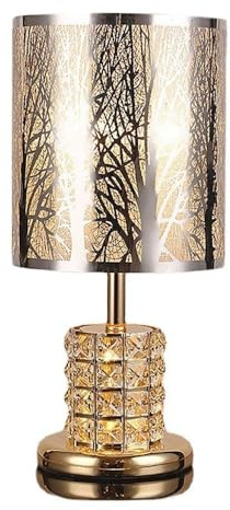 HHRLCH Kuche Kuche mesa de cristal de lujo con sombra de acero inoxidable minimalista para el hogar oficina dormitorio sala de estar comedor hotel habitación