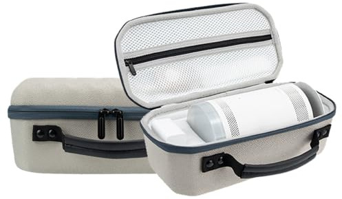 Walmeck Travel Case Compatible with Projector EVA Hard Shell Portable Carrying Storage Bag for Projector and Accessories