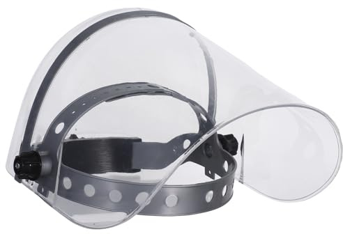 CHICAMPERA Ölbeständige Gesichtsmaske Transparent aus Pmma mit Ergonomischem Schutzvisier für Staub und Tröpfchenschutz im Haushalt