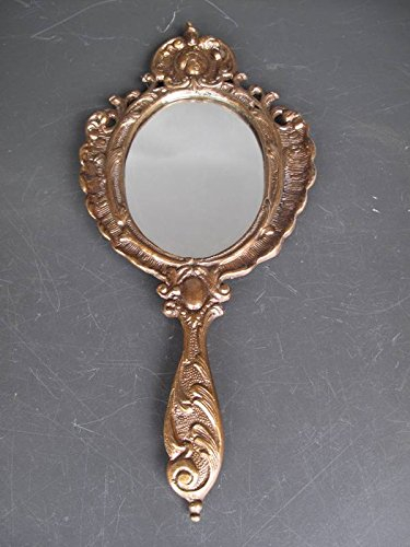 Handspiegel Barock Messing brüniert L.30cm Artikel-Nr.: 107.048B